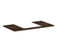 Plan de Toilette Hansgrohe Xelu Q 1 Trou au centre pour vasque 450 mm 980x550mm Noyer Foncé