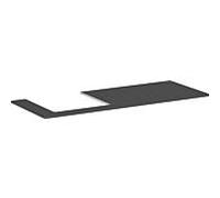 Hansgrohe Console Xelu Q 1360x550 découpe à gauche pour vasque à poser – Gris diamant mat