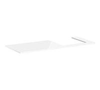 hansgrohe Xelu Q console 54098050 1360 x 550 mm, découpe à droite, 540 x 480 mm, blanc brillant