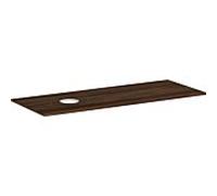 Plan de Toilette Hansgrohe Xelu Q 1 trou à gauche pour vasque ø 32 mm 1360x550mm Noyer Foncé