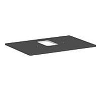 hansgrohe Xelu Q console 54120910 780 x 550 mm, découpe au milieu, vasque à poser avec trou pour robinetterie, gris diamant mat