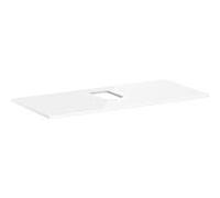 hansgrohe Xelu Q console 54122050 1180 x 550 mm, découpe au milieu, vasque à poser avec trou pour robinetterie, blanc brillant