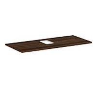 hansgrohe Xelu Q console 54122630 1180 x 550 mm, découpe au milieu, vasque à poser avec trou pour robinetterie, noyer foncé