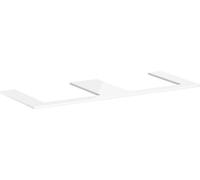 Plan de Toilette Hansgrohe Xelu Q 2 trous pour vasque 450 mm 1360x550mm Blanc Brillant