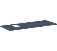 hansgrohe Xelu Q Console avec découpe à gauche, 1360x550, pour vasque à poser, avec trou pour robinet, 54123910, Couleur: Gris diamant mat