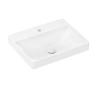 hansgrohe Xelu Q lavabo, suspendu, sans trop-plein, 600x480mm, blanc, 61016450, Couleur: Blanc/avec trou pour robinet