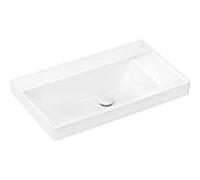 hansgrohe Xelu Q lavabo 61026450 800x480mm, étagère à droite, sans trou pour robinetterie/trop-plein, SmartClean, blanc