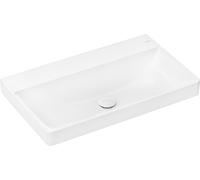 Vasque à poser Hansgrohe Xelu Q 61023450 800x480mm, sans trou de robinetterie/trop-plein, meulée, blanc