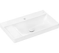 hansgrohe Xelu Q lavabo à poser, tablette gauche, sans trop-plein, 800x480mm, SmartClean, poli, avec vidage, 61033450, Exécution: 1 trou de robinet
