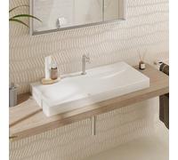 hansgrohe vasque à poser Xelu Q 1000x480mm, avec trou pour robinetterie, sans trop-plein, sol, blanc