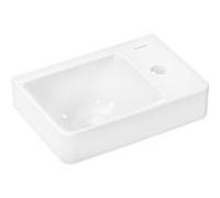 hansgrohe Xelu Q lave-mains 60314450 360x250mm, avec trou pour robinet, sans trop-plein, étagère à droite, blanc