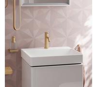 hansgrohe Xelu Q Lave-mains à poser, sans trop-plein, poli, 500x480mm, blanc, 61014450, Couleur: Blanc/avec trou pour robinet