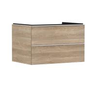 hansgrohe Xelu Q meuble sous-vasque 54076700 780x485x550mm, 2 tiroirs, chêne naturel, blanc mat