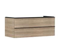 hansgrohe Xelu Q meuble sous-vasque 54084670 1180x485x550mm, 2 tiroirs, chêne naturel, noir mat