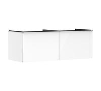 hansgrohe Xelu Q meuble sous-vasque 54066000 1360x485x550mm, 2 tiroirs, blanc brillant, chromé