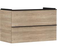 hansgrohe Xelu Q Meuble sous-lavabo, 980x475, 2 tiroirs, pour vasque, 54033670, Couleur: Meuble chÃªne naturel/poignÃ©e noir mat