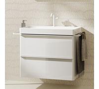 Hansgrohe Meuble sous-lavabo Xelu Q 780x475 2 tiroirs 54027700 Blanc brillant/poignée blanc mat