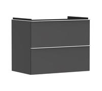 Hansgrohe Meuble sous-vasque Xelu Q 780x475 mm 2 tiroirs Gris diamant mat Poignée blanc mat 54028700