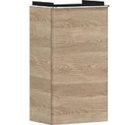 hansgrohe Xelu Q Meuble sous-lavabo, 340x245 pour lave-mains, 1 porte, charnières à droite, 54017000, Couleur: Meuble chêne naturel/poignée chrome