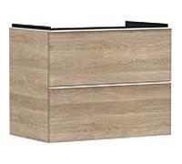 hansgrohe Xelu Q meuble sous-vasque 54029700 780x605x475mm, 2 tiroirs, chêne naturel, blanc mat