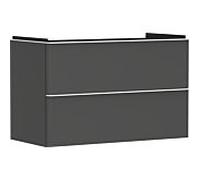 hansgrohe Xelu Q meuble sous-vasque 54032700 980x605x475mm, 2 tiroirs, gris diamant mat, blanc mat