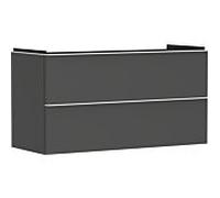 hansgrohe Xelu Q meuble sous-vasque 54036700 1180x605x475mm, 2 tiroirs, gris diamant mat, blanc mat