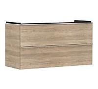 hansgrohe Xelu Q meuble sous-vasque 54037000 1180x605x475mm, 2 tiroirs, chêne naturel, chromé