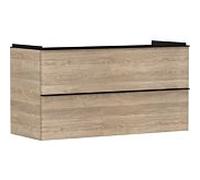 hansgrohe Xelu Q meuble sous-vasque 54037670 1180x605x475mm, 2 tiroirs, chêne naturel, noir mat