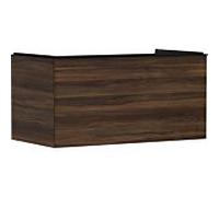 hansgrohe Xelu Q meuble sous-vasque 54061670 980x485x550mm, avec tiroir, noyer foncé, noir mat