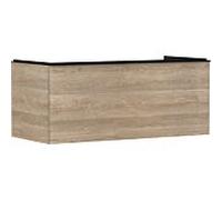 hansgrohe Xelu Q meuble sous-lavabo, 1180x550, 1 tiroir, pour consoles avec vasque à poser, poli, 54064670, Couleur: Meuble chêne naturel/poignée noir mat