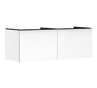 hansgrohe Xelu Q meuble sous-vasque 54066000 1360x485x550mm, 2 tiroirs, blanc brillant, chromé