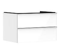 hansgrohe Xelu Q meuble sous-vasque 54074000 780x485x550mm, 2 tiroirs, blanc brillant, chromé