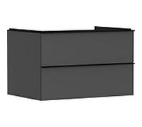 hansgrohe Xelu Q meuble sous-vasque 54075670 780x485x550mm, 2 tiroirs, gris diamant mat, noir mat