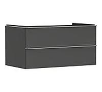 Meuble Pour Vasque à Poser Hansgrohe Xelu Q 2 tiroirs 980x550x485mm Gris Diamant Mat/Chromé