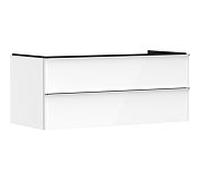 hansgrohe Xelu Q meuble sous-vasque 54082000 1180x485x550mm, 2 tiroirs, blanc brillant, chromé