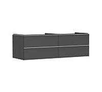 hansgrohe Xelu Q meuble sous-vasque 54091700 1560x485x550mm, 4 tiroirs, gris diamant mat, blanc mat