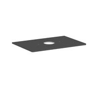 Hansgrohe Console Xelu Q 780x550 mm découpe ronde centrale pour vasque sans trou Gris diamant mat