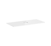 Hansgrohe Plan de toilette Xelu Q 1180×550 mm découpe centrale pour vasque à poser blanc brillant