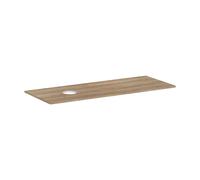 Hansgrohe Console Xelu Q 1360x550 découpe ronde gauche vasque à poser sans trou Chêne nature