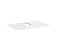 Hansgrohe Console Xelu Q 780x550 mm, découpe centrale pour vasque à poser, blanc brillant