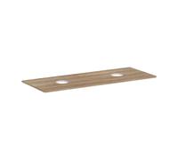 Hansgrohe Console Xelu Q 1360x550 2 découpes pour vasque à poser sans trou pour robinet Chêne nature