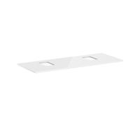 Hansgrohe Console Xelu Q 1360x550 mm, 2 découpes, pour vasque à poser, blanc brillant 54125050