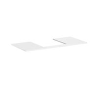 Hansgrohe Console Xelu Q – découpe centrale 1180x500x480 pour vasque à poser, polie, Blanc brillant