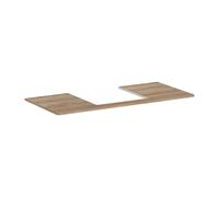 Hansgrohe Console Xelu Q 1180x500x480 mm avec découpe centrale pour vasque – Chêne naturel