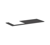 Hansgrohe Console Xelu Q 1360x550 découpe à gauche pour vasque à poser – Gris diamant mat