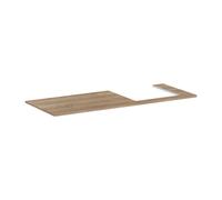 hansgrohe Xelu Q Console avec découpe à droite, 1360x550, pour vasque à poser, polie, 54098230, Couleur: Chêne Nature