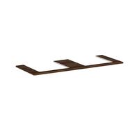 Hansgrohe Console Xelu Q 1360x550 mm 2 découpes pour vasque à poser Noyer foncé polie 54099630