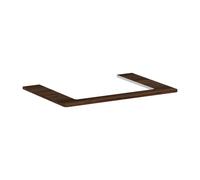 Hansgrohe Console Xelu Q 78×55 cm découpe 600×480 mm pour vasque à poser – Noyer foncé