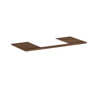 Hansgrohe Console Xelu Q – découpe centrale 1180×550 mm pour vasque 600×480 mm, polie, Noyer foncé