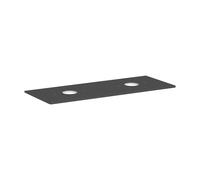 Hansgrohe Console Xelu Q 1360x550 2 découpes rondes pour vasque à poser sans trou Gris diamant mat